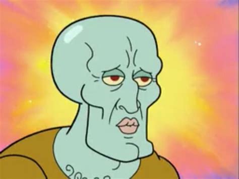 strong face squidward.